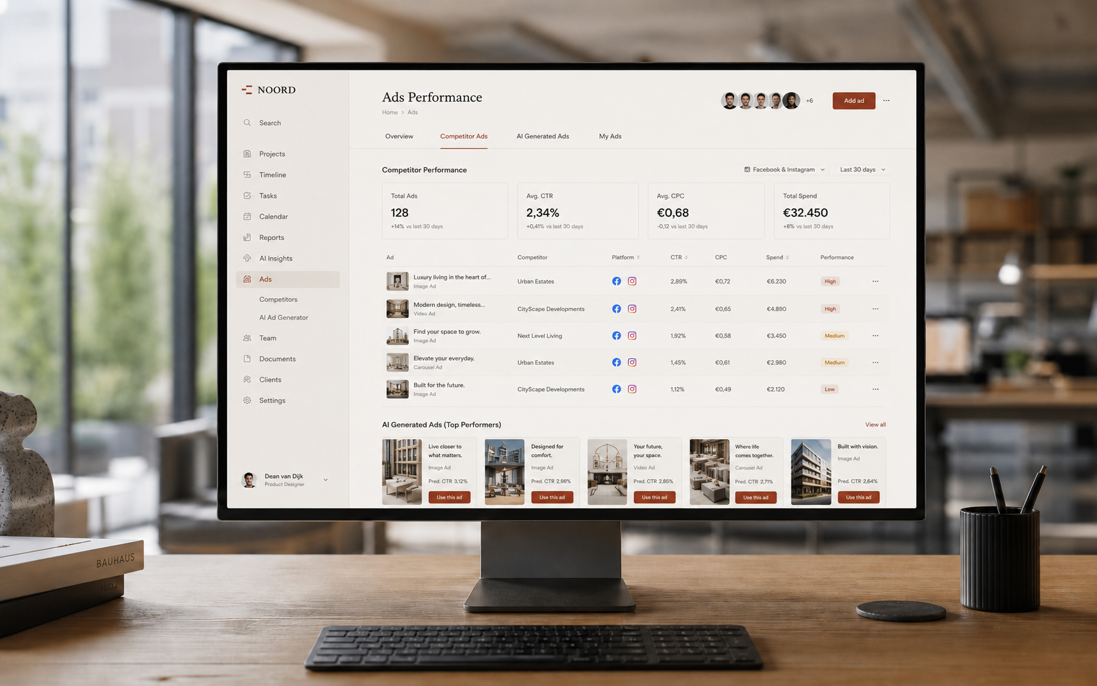 Competitor ad intelligence